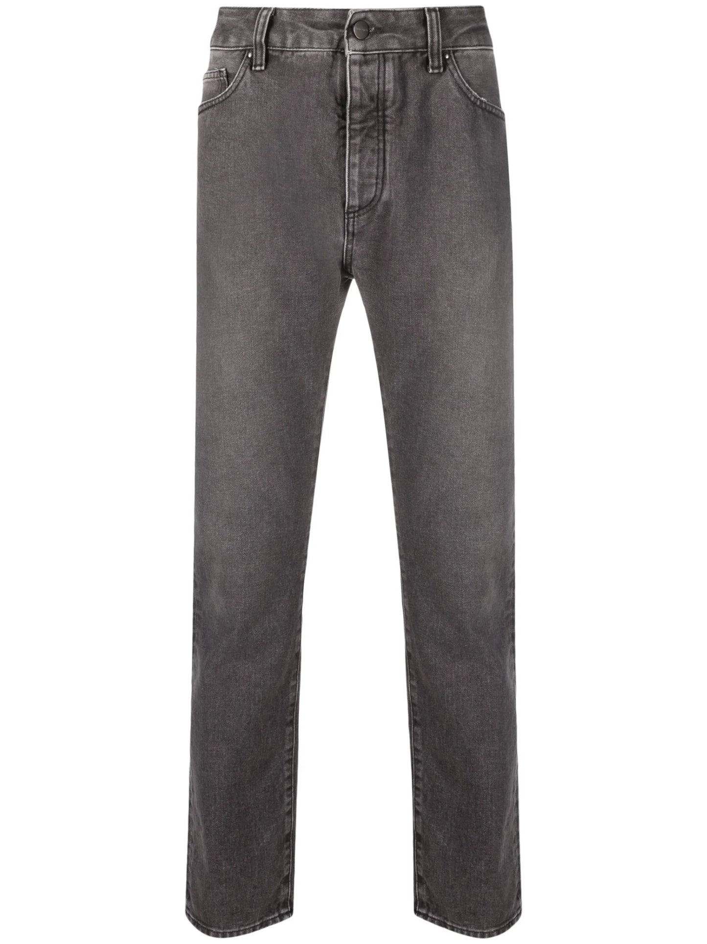 Pre-Loved Palm Angels Black Logo Print Straight Leg Jeans