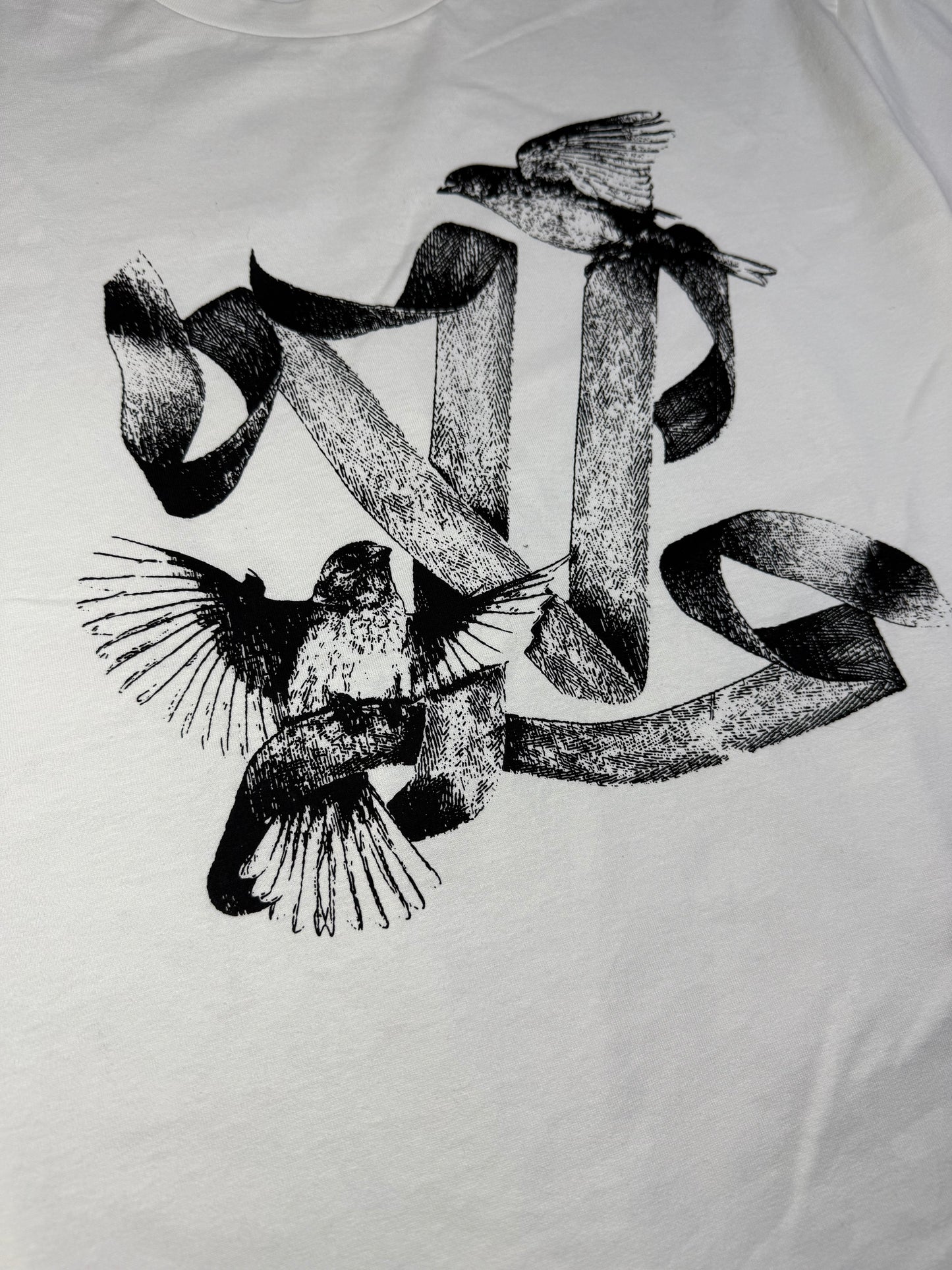 LV BIRDS PRINTED T-SHIRT