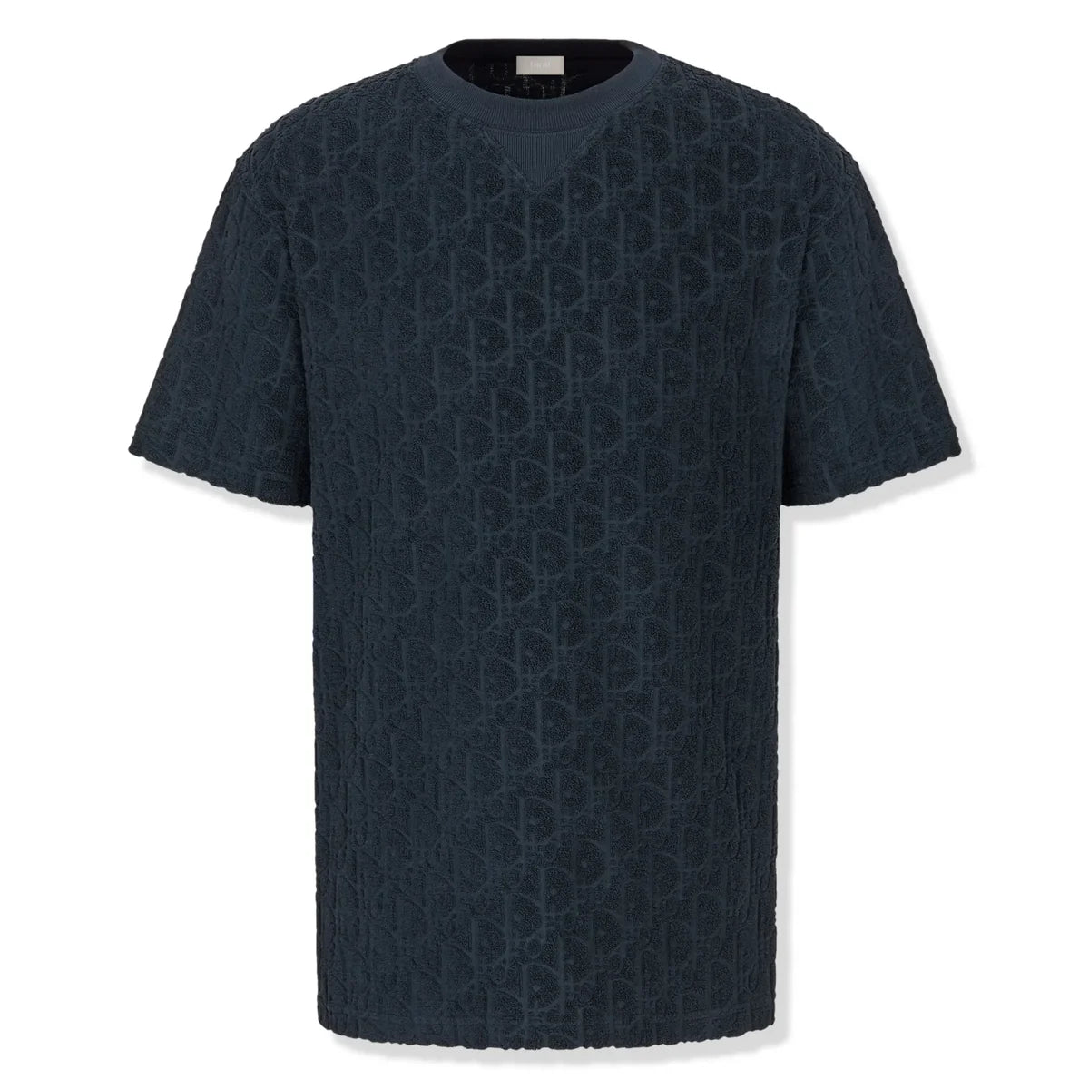 Preloved - Dior Oblique Towelling Navy T-Shirt