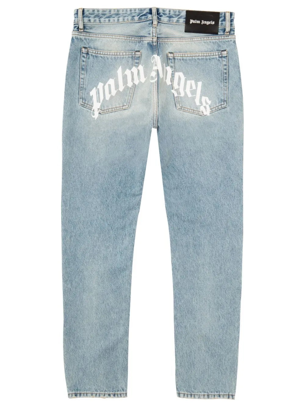 Pre-Loved Palm Angels curved-logo print jeans