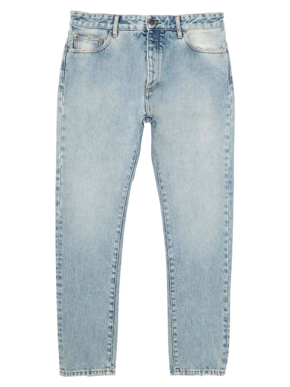 Pre-Loved Palm Angels curved-logo print jeans
